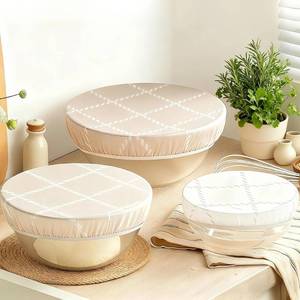 lot 20272 image: XOHUYD Beeswax Bowl Covers 8-12 Inch 3-Piece Set