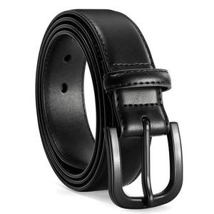 lot 20273 image: Vonmelli Mens Metal Free Leather Belt TSA Approved XL