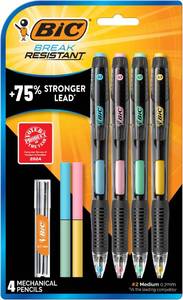 lot 20274 image: BIC Break Resistant Mechanical Pencils, 4-Count Pack