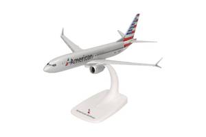 lot 20276 image: Herpa SnapFit Boeing 737 Max 8 American Airlines Model