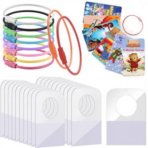 lot 20277 image: MOVOLIVI Yoto Card Organizer Set with Hang Tabs and Ring Loops