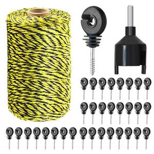 lot 20301 image: Kiouposy Electric Fence Polywire & Insulator Set 330ft
