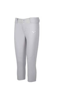 lot 20309 image: Mizuno Womens Belted Stretch Fastpitch Softball Pant, Grey, Small