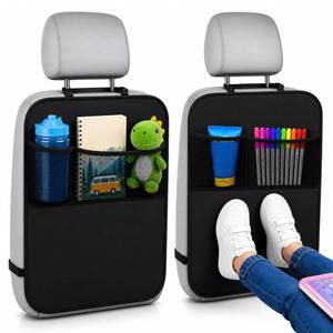 lot 20322 image: EcoNour Car Kick Mats Back Seat Protector 2-Pack