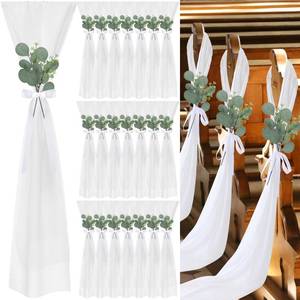 lot 5108 image: VitalCozy 24 Set Wedding Aisle Chair Decorations
