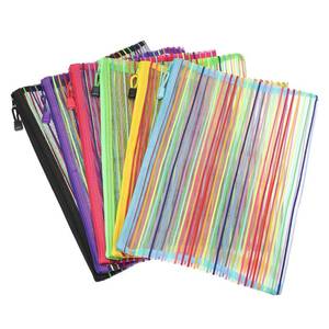 lot 5118 image: MECCANIXITY Mesh Zipper Pouches A4 6-Pack