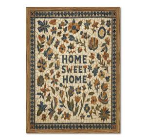 lot 5128 image: YYNISPIN Home Sweet Home Framed Wall Art 12x16
