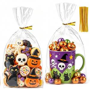 lot 6090 image: ZYLOP Cellophane Gift Bags 6x9  Approximately 50-Piece Set