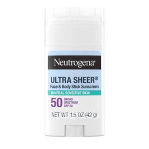 lot 6106 image: Neutrogena Ultra Sheer Mineral Sunscreen Stick SPF 50