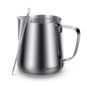 lot 6108 image: Adorever Milk Frothing Pitcher 250ml Stainless Steel