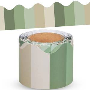lot 6129 image: Fuutreo Bulletin Board Border 32.8ft Sage Green