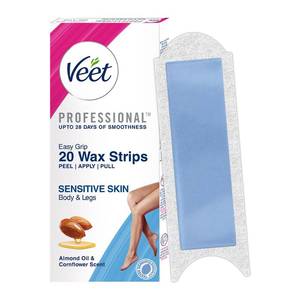 lot 6139 image: Veet Full Body Waxing Kit Sensitive Skin 9 Strips