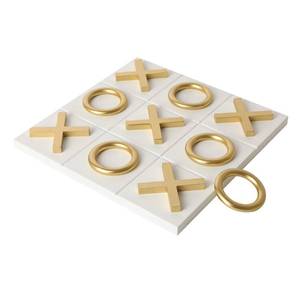 lot 17386 image: Nikky Home Tic Tac Toe Wood Game Board 12x12 Inch