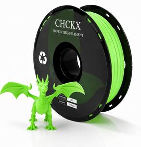 lot 17413 image: CHCKX PLA 3D Printer Filament 1.75mm 1kg Lemon Green