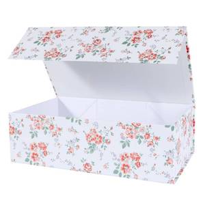 lot 17419 image: LFBOX Rose Floral Gift Box with Magnetic Lids