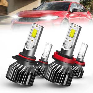 lot 18531 image: LED Headlight Bulbs 9005H11 Honda Civic 2016-2020