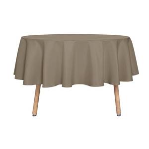 lot 18545 image: Sancua Round Tablecloth 60 Inch Diameter Taupe