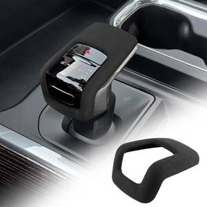 lot 18605 image: Suede Gear Shift Head Cover Trim 2022-2026 SilveradoSierra