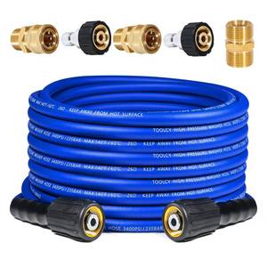 lot 18622 image: TOOLCY Flexible Pressure Washer Hose 30 FT 14 in 3400 PSI