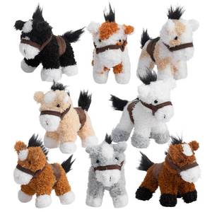 lot 18624 image: HollyHOME 8 Pcs Horse Stuffed Animal 5 Inch Plush