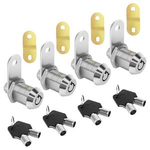 lot 18625 image: Cam Locks RV Storage Set, 78 Chrome, 8 Keys