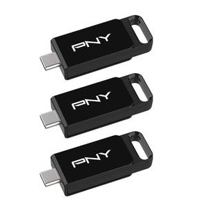 lot 18704 image: PNY Elite Type-C USB 3.2 Flash Drive 128GB 3-Pack