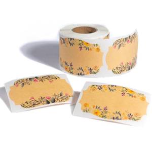 lot 18729 image: MONEST Label Stickers 2x3 Kraft Paper 250pcRoll
