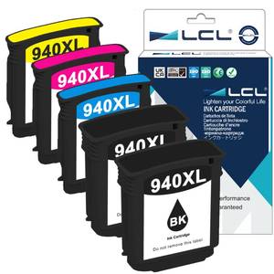 lot 18747 image: LCL 940XL Ink Cartridge 5-Pack for HP Officejet Pro