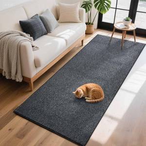 lot 19286 image: 2x6 Grey Runner Rug Non-Slip Washable