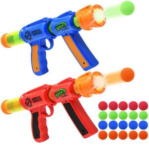 lot 19313 image: Kiddie Play Foam Blasters Air Ball Shooter Set (2 Guns)