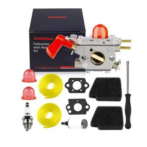 lot 20356 image: SIMPERAC Carburetor for Poulan BVM200FE Blower (Open Box, Missing Pieces)