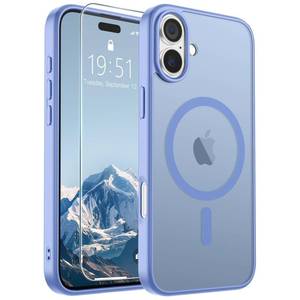 lot 20408 image: SUPFINE Magnetic Case for iPhone 16 Plus Blue Purple