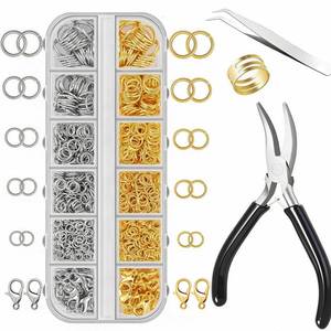 lot 20414 image: Gorofit Lobster Claw Clasps and Jump Rings Kit, 1200Pcs