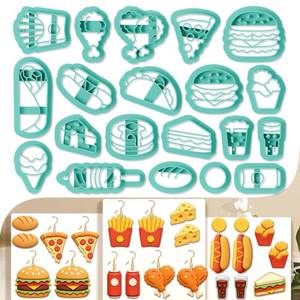 lot 20420 image: Beinkmake 20-Piece Fast Food Polymer Clay Cutters