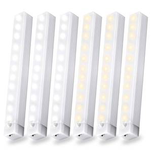 lot 20426 image: MSETGRD Motion Sensor LED Under Cabinet Light 8 6-Pack (3 PACK ONLY)