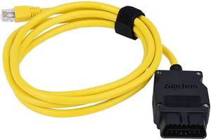 lot 20465 image: Giochem Enet OBD2 RJ45 Cable 6.6ft BMW Diagnostic