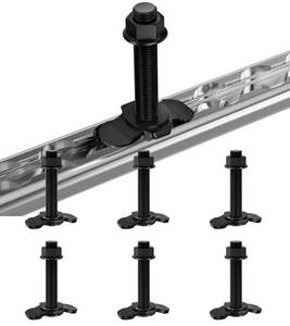 lot 20466 image: Vandrabase 6-Pack 60mm L-Track Double Lug Threaded Stud Nut
