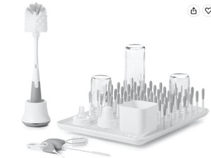 lot 17381 image: OXO Tot Bottle & Cup Cleaning Set, Gray