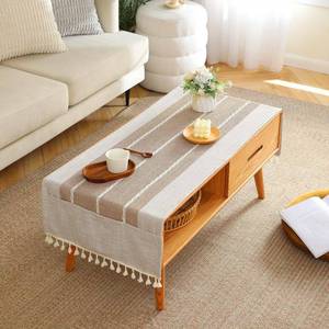lot 1012 image: Sieluno Rustic Farmhouse Rectangle Tablecloth 24x64