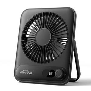 lot 1016 image: Whatook Small Desk Fan 5000mAh Rechargeable