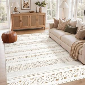 lot 1571 image: Cotiled Boho 5x7 Area Rug, Machine Washable