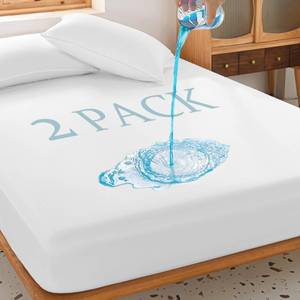 lot 1604 image: UNILIBRA Twin Waterproof Mattress Protector 2-Pack