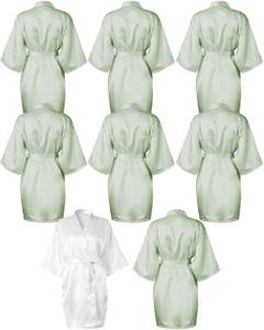 lot 1606 image: Patelai Satin Kimono Robe Set 12 Pieces One Size