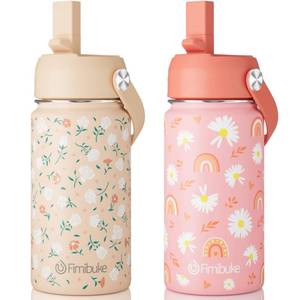 lot 1623 image: Fimibuke Kids Insulated Water Bottle, 14oz Stainless Steel