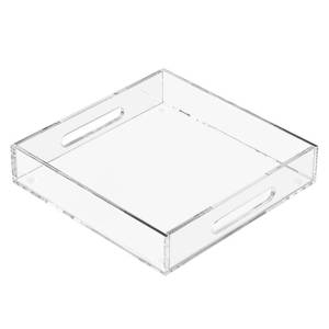 lot 1635 image: Kotemon Clear Acrylic Serving Tray 12x12x2.36 Inch
