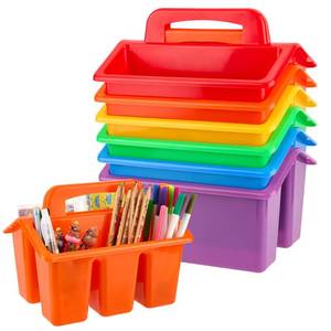 lot 1675 image: Bafeil 6-Pack Classroom Caddy Organizer with Handle