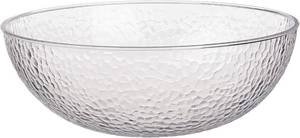 lot 1681 image: Lillian Tablesettings Hammered Plastic Serving Bowl 15 Clear