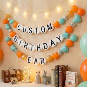 lot 1693 image: Gejoy 64 Pc DIY Party Banner Decoration Kit