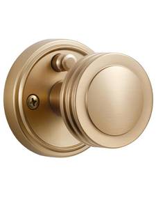 lot 1695 image: Champagne Bronze Privacy Door Knob with Lock