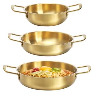 lot 2361 image: Okllen Set of 3 Stainless Steel Korean Ramen Pots